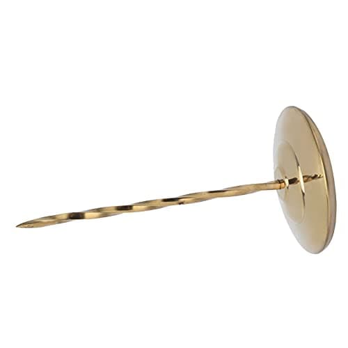 KENANLAN Receipt Holder, Thickened Non-Slip Stainless Steel Ticket Spike with Round Base for Restaurants, Bars, Kitchens (Golden Spiral Rod) — view 5