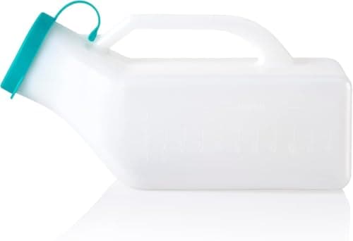 3X ALIA Male Urinal Bottles | 1000ml | Secure Cap | Clear Scale — view 3