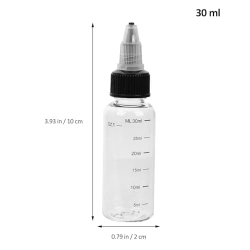 Angoily 30ml Plastic Squeeze Bottles 8 Pack with Scale for Essential Oil — view 2