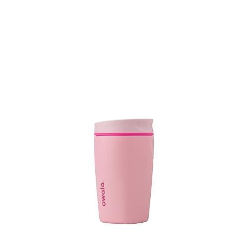 Owala SmoothSip Slider Stainless Steel Coffee Tumbler, 355ml, Pucker Up