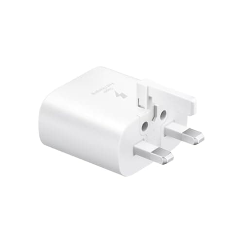 Samsung Galaxy Official 25W Super Fast Charging Travel Adapter (with USB-C to C Data Cable), White — view 2