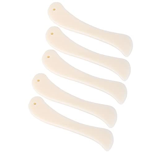 Jiawu 5Pcs Leather Craft Folder, Plastic Edge Trimming Tool (Plastic 2)