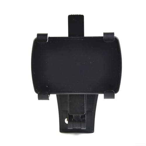 Car Dashboard Phone Holder Clamp with 360° Rotating, Curved Base Clip Mount for 3-7in Smartphones and GPS Devices, Non-Slip Soft Pad Protection, Easy One-Handed Operation in Black — view 5