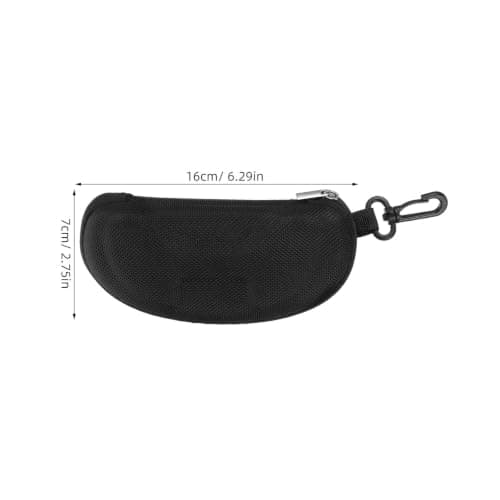 TOVINANNA 2pcs Shockproof Oxford Fabric Ski Glasses Case with Zipper Closure and Internal Padding Hard Shell Protection for Oversized Sunglasses Portable Winter Sports Accessory — view 2