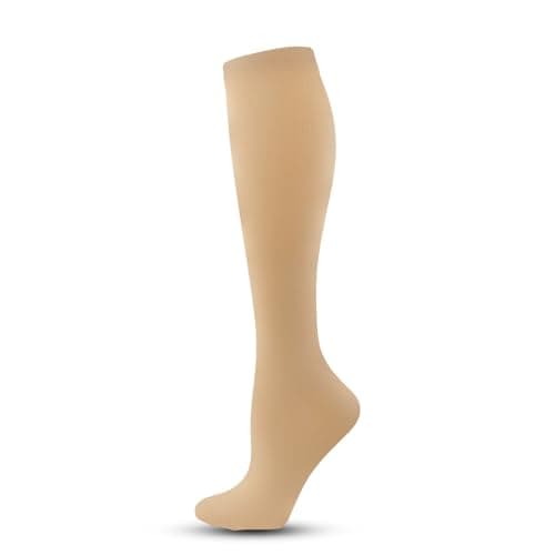 Compression Socks for Women Men Flying Flight Socks Compression Stockings Running Performance Compression Socks For Outdoor Running Cycling Fitness And Sports Support Calf Sleeves (Khaki, L) — view 3