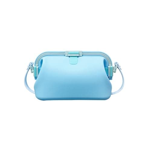 Whoasyst Foldable Waterproof Silicone Swim Bag Multipurpose Swimming Pouches for Beach Gym Travel Holds Goggles Towels Cosmetics Elastomer Swimming Gear Planner
