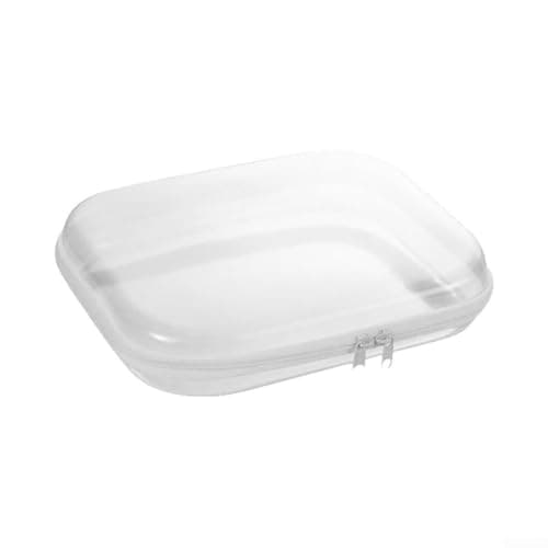 HomeVortex Hard Shell Zipper Case Transparent Storage Bag for Hard Drive Electronics - PVC Travel Pouch with Mesh Pocket 20x12x5cm(25 * 20 * 6cm-Medium)