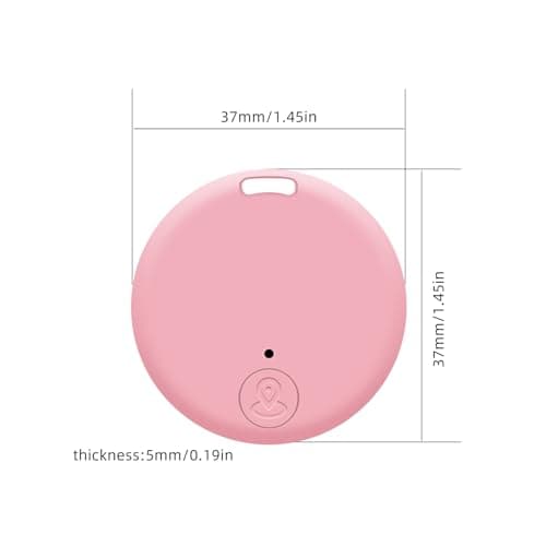 Key Finder, Bluetooth Item Locator Mini GPS Tag Live Tracking on Free App Bluetooth 5.0.Key Finder for Wallets Pets Lggage Child Locators Finder Anti-Lost Tag Compatible with Android iOS, Pink — view 2