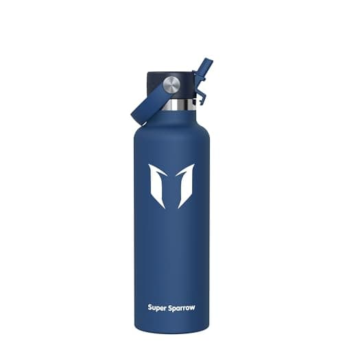 Sparrow Insulated Water Bottle 750ml FlipFlow Metal Drinks Bottle Straw