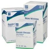 Gauze swabs, Sterile 5cm x 5cm, 4Ply (Pack of 5 x 25) - Non-Woven and Soft