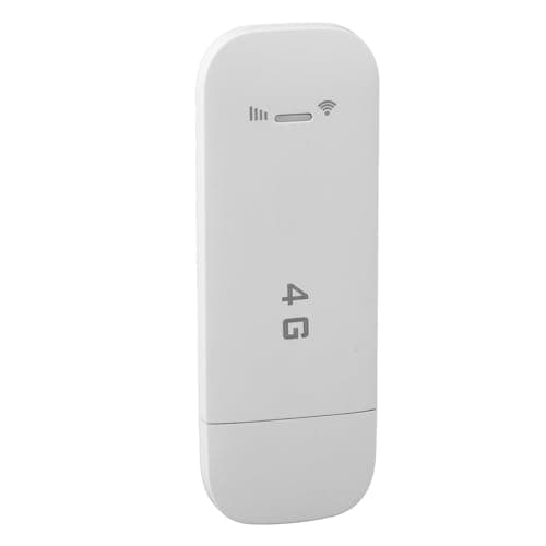 Mobile WiFi Hotspot, Support 10 Devices Portable WiFi Router WPA WPA2 WiFi Encryption for Mobile Phones (White)