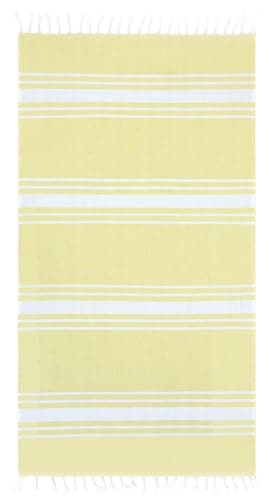 Adore Cotton Rich Hammam Beach Towel 90 x 170cm - Yellow Stripe — view 4