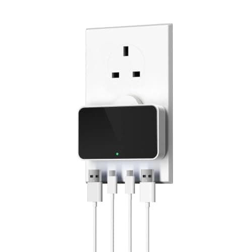 USB C Plug Charger 20W PD&18W QC,Slim Flat 4-Port USB Wall Charging
