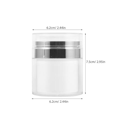 2 Pack 50ml Airless Pump Jars for Creams and Moisturisers — view 2