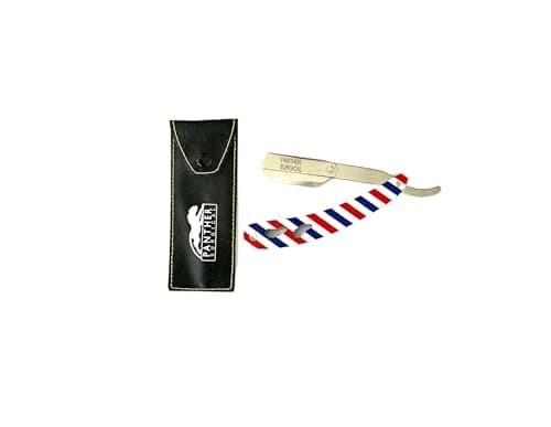 Stainless Steel Cut Throat Razor Trimmer For Men & Women Beard Shaving Razor Barber Hair Remover Shaver Beard Grooming Kit Cut Throat Shaving Single Blade Razor for Mens — view 2