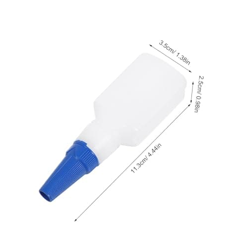 20pcs Small Plastic Glue Bottle with Fine Tip, 20ml White Dispenser — view 2