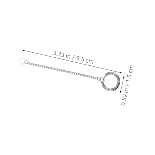 Anti-Lost Earphone Clip Chain, 8 Pack Titanium Steel Silver Ear Buckles — view 5