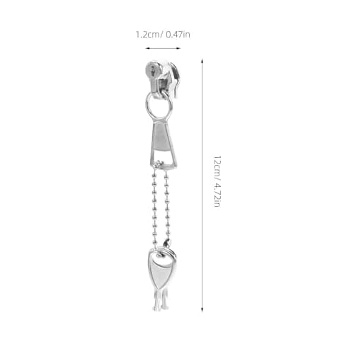 Coat Zipper Repair Kit 2pcs Metal Zipper Pulls Back to School Decor — view 2