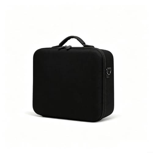 Lapiglo Protective Carrying Case for PLAY 6 PLAY 6E Projectors, ABS Impact-Resistant Shell Padded EVA Cork Interior Adjustable Shoulder Strap Compact Travel Portable Gray(Black)