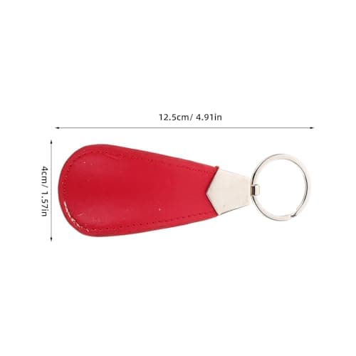 Gadpiparty Mini Travel Shoe Horn Keychain Compact Metal Pu for Men Seniors — view 2
