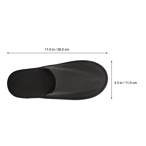 Beaupretty 10 Pairs Disposable Hotel Slippers Non-Slip Spa Slippers for Home Guest House Salon Travel and Airline Use Lightweight Portable Folding Indoor Slippers — view 6