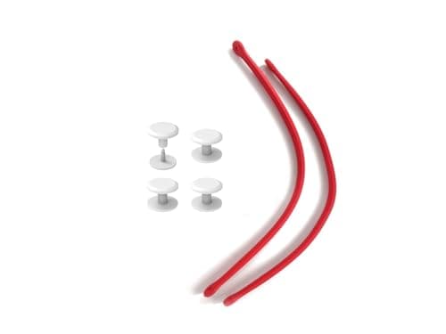 Replacement Straps for S/M Beach Bag, Replacement Handles with 4 Snaps for EVA Rubber Beach Bag, EVA Bag Strap Replacement, Small Rubber Beach Bag Repair Kit (Red) — view 3