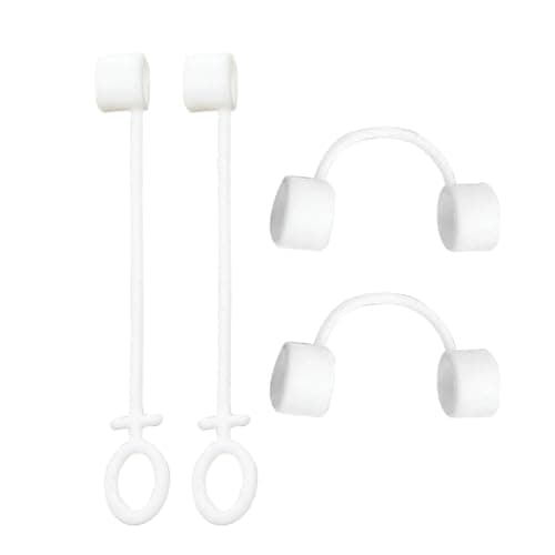 Charging Cable Adapter Holder – 3.74 Inch Silicone Tether Set | Silicone Anti Lost Strap – 4 Piece Charger Adapter Holder for Cable Organizing Travel Keychain Use — view 6