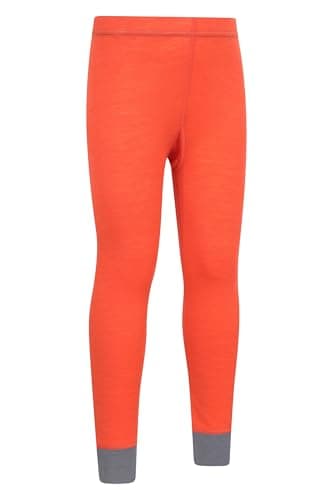 Mountain Warehouse Merino Kids Thermal Baselayer Pants Orange (13y — view 2