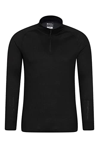 Mountain Warehouse Talus Mens Thermal Zip Neck Top Black (Z S — view 4