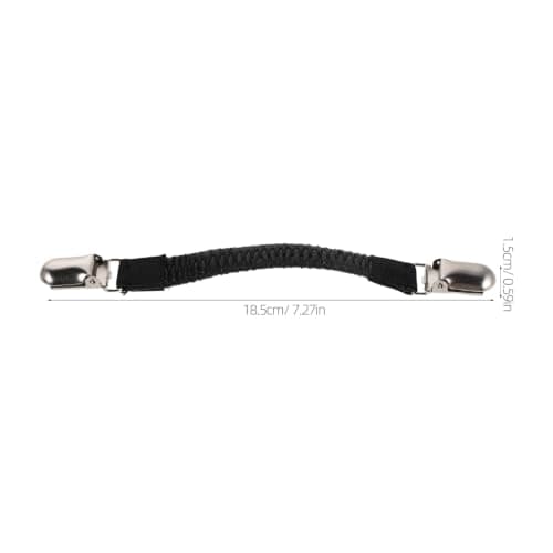 Pretyzoom 1 Pair Elastic Shoe Straps for Clogs, Black — view 5