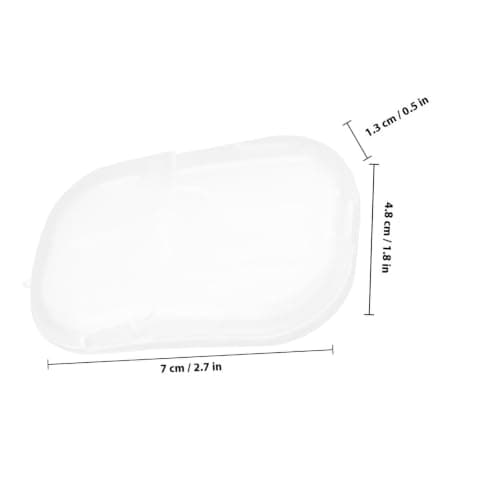 20 Boxes Portable Travel Soap Sheets, White Plastic Box Compact — view 2