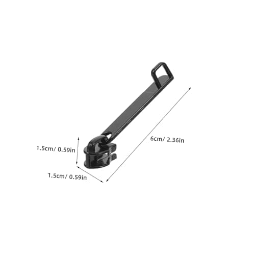 Black Zipper Slider Repair Kit 6pcs for Luggage and Bags — view 2