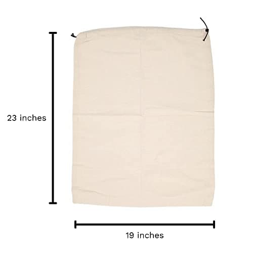 Organic Cotton Dust-Proof Storage Bags, 3 Large: 23"x19", Storage-bags — view 2