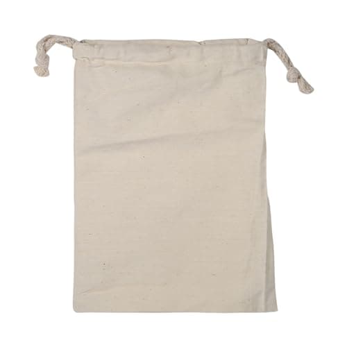 Rengue Small Canvas Laundry Bag, Laundry Bags Plain Cotton Washable Reusable Drawstring Storage Sack for Travel Sleeping Bag Linen Basket Liner Hamper Liner,10 * 12cm Small (30 * 40cm)