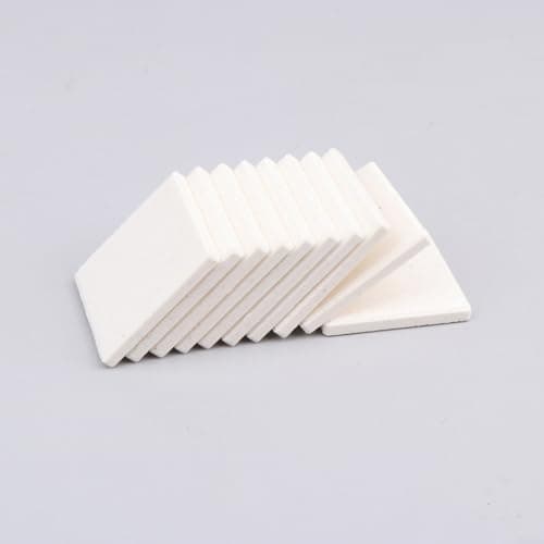 Hoppipola Pack of 10 Coral Frag Base Tray for SPS Saltwater Aquarium, Ceramic Holder for Coral Setting, White Rearing Station for Reef Aquariums — view 3