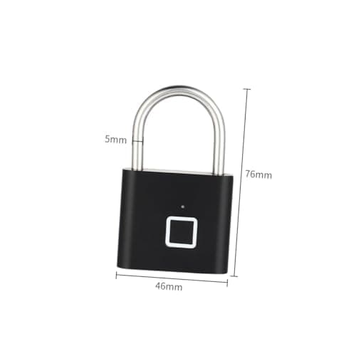 Portable Fingerprint Pad Lock for Iron Gate and Working Places — view 5