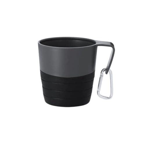Personalised 340ml Collapsible Silicone Cup with Carabiner - Custom Printed Foldable Travel Mug with Handle for Camping, Hiking & Outdoor Use — view 3