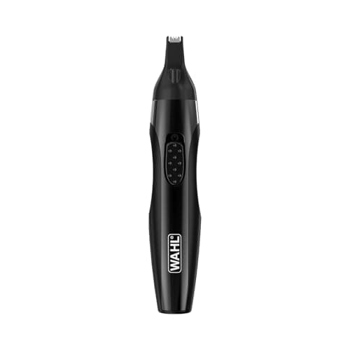 Wahl 2‑in‑1 Detail Trimmer – Ear, Nose & Precision Facial Hair Trimmer with Washable Heads, Battery Powered, Comfort Grip, Rinseable Blades & Travel Case — view 6