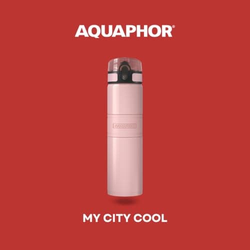City Cool Stainless Steel Insulated Filter Water Bottle Rose Pink 500ml — view 2