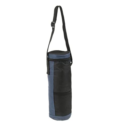 2L Insulated Bottle Cool Bag, with Zip Up Ice Wine Cooler, for Drink Travel Picnic Carrier Tote (Blue)