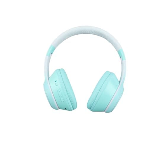 Cocoarm BT Wireless On-Ear Headphones,LED Light,18-Hour Playtime,HD Sound,Gradient Design,Foldable Travel Headphones with 5.2,Stainless Steel Headband,Kids (Green) — view 2