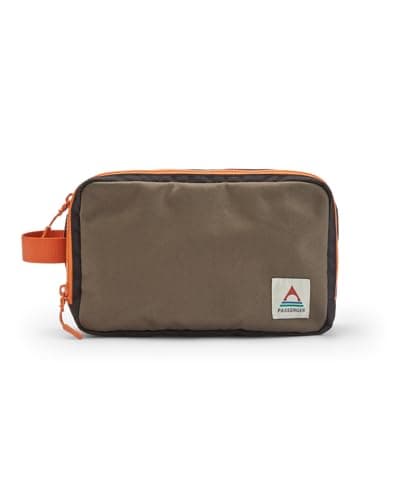 Passenger Recycled Travel Wash Bag (True Black/Khaki)