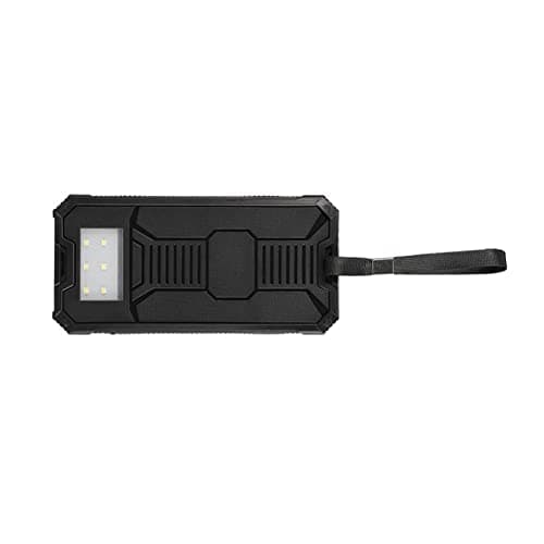 OPPWONG Dual USB 20000mAh Fast Charging Solar Power Bank Case Kit for Outdoor Activities (Black) — view 5
