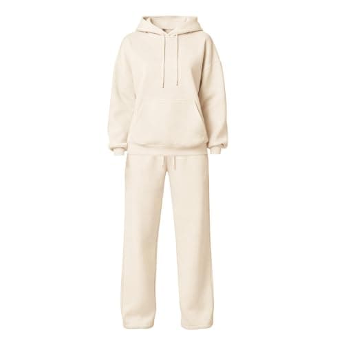 Tracksuit Womens Full Set Pullover Hoodie Wide Leg Trousers 2 Piece Outfits — view 3