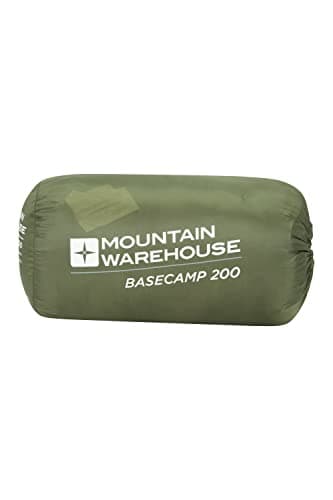 Mountain Warehouse Basecamp 200 Sleeping Bag - 2 Season Kids Camping Bag, Extreme Temperature Of 5C - For Spring Summer, Camping & Trekking Khaki — view 6