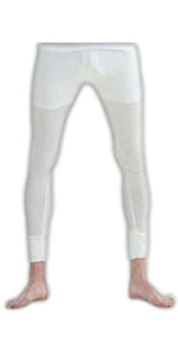 Gaffer Mens Thermal Bottoms Long Johns Trousers Ski Wear White Large