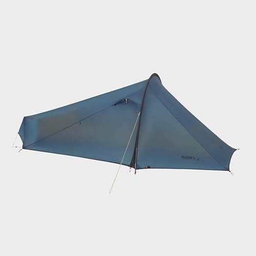 OEX Phoxx I Ultralite Tent for 1 Person with Porch Area, 1 Man, Ultra Lightweight, Compact Pack Size, Easy to Pitch, Single Pole, Backpacking, Hiking, Weekend Trips, Wild Camping, 1500mm HH, Blue — view 2