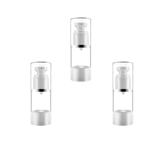 WHAMVOX 3pcs Refillable Sunscreen Spray Bottle with Press Pump, 50ml Mini Compact Design for Travel and Bathroom Use, Made of Sturdy and Pp Materials, Modern Style Cosmetic Spray — view 2