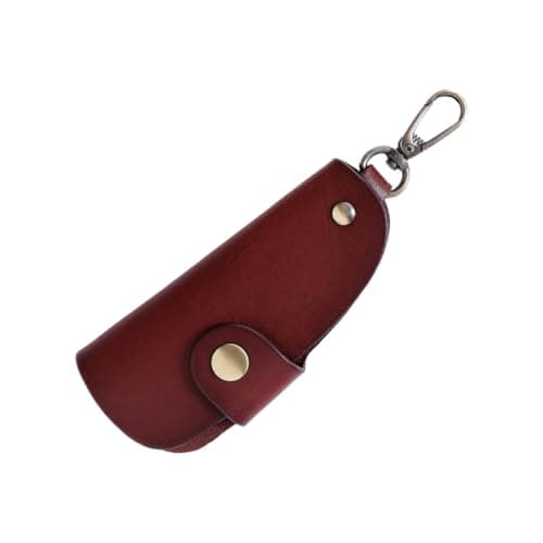 SHINEOFI Multifunctional Prevents Scratching Comprehensive Protection and Pouch with Genuine Leather Material Abrasion Car Key for Home and Travel Storage