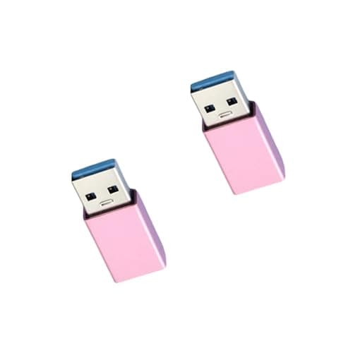 alloneslife USB a to USB C Adapter Compatible for Phone 15 16, Rose Gold